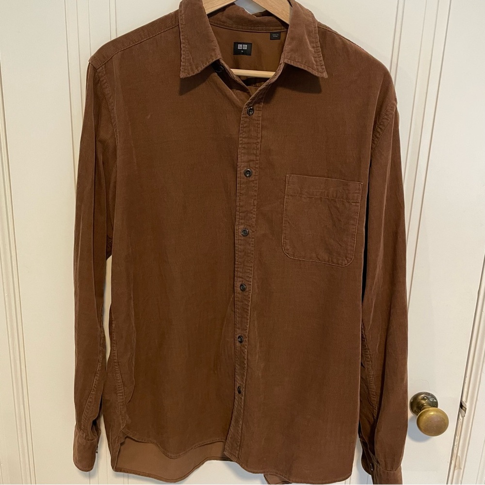 Uniqlo Men's Corduroy Button Down‎ Shirt Jacket Medium